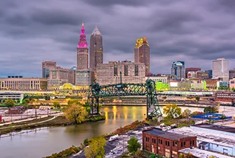photography of a city at night