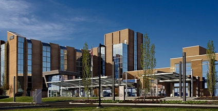 daytime image of a modern building