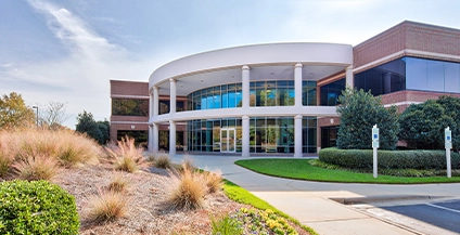 white cylindrical building